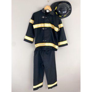 Pottery Barn Teen Fireman Costume 3 Piece Set NEW Size 9/10